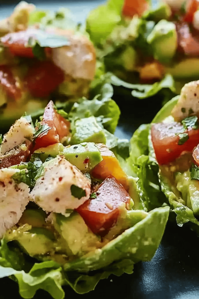 Avocado-Kip Salade Wraps