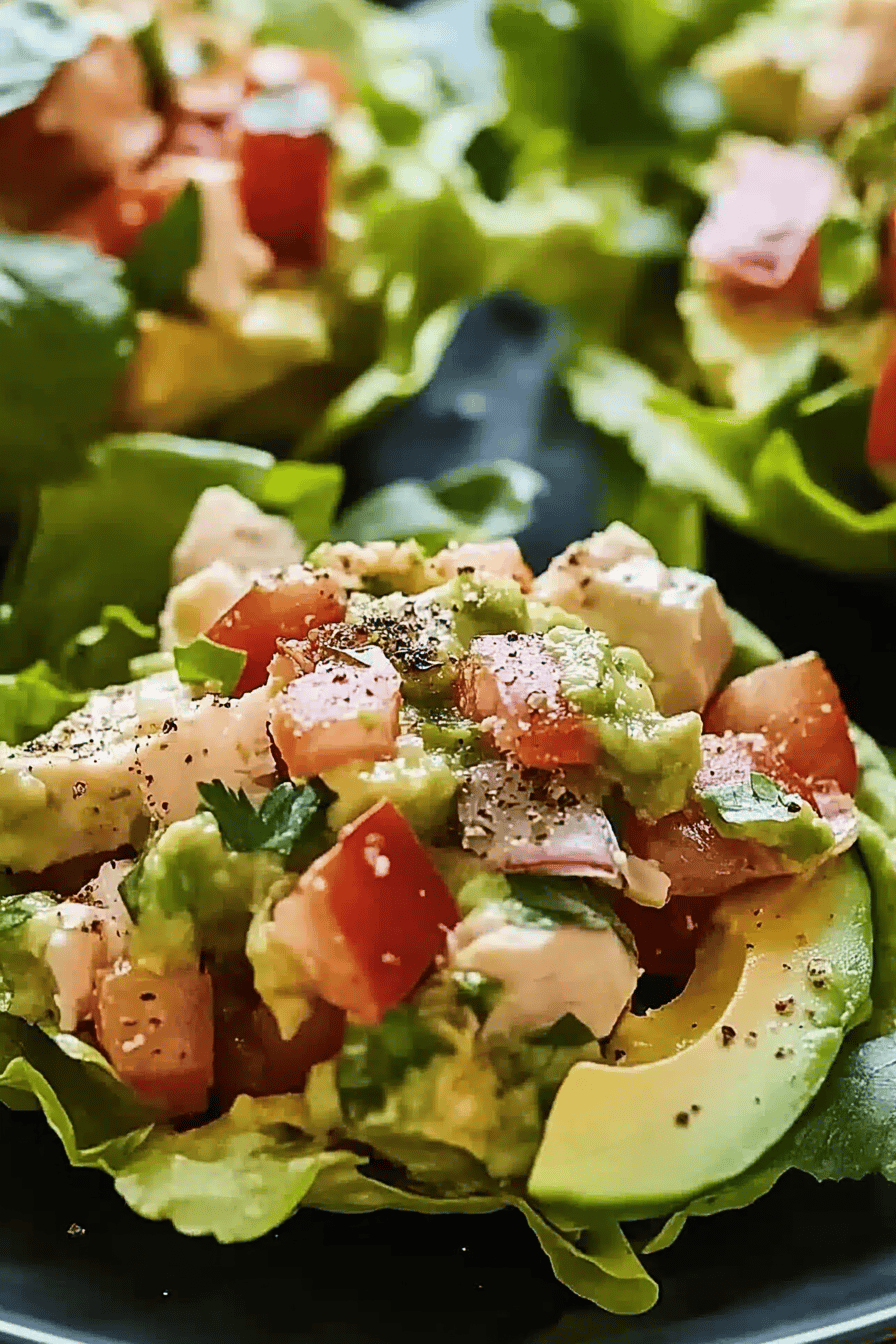 Avocado-Kip Salade Wraps Final Dish Presentation