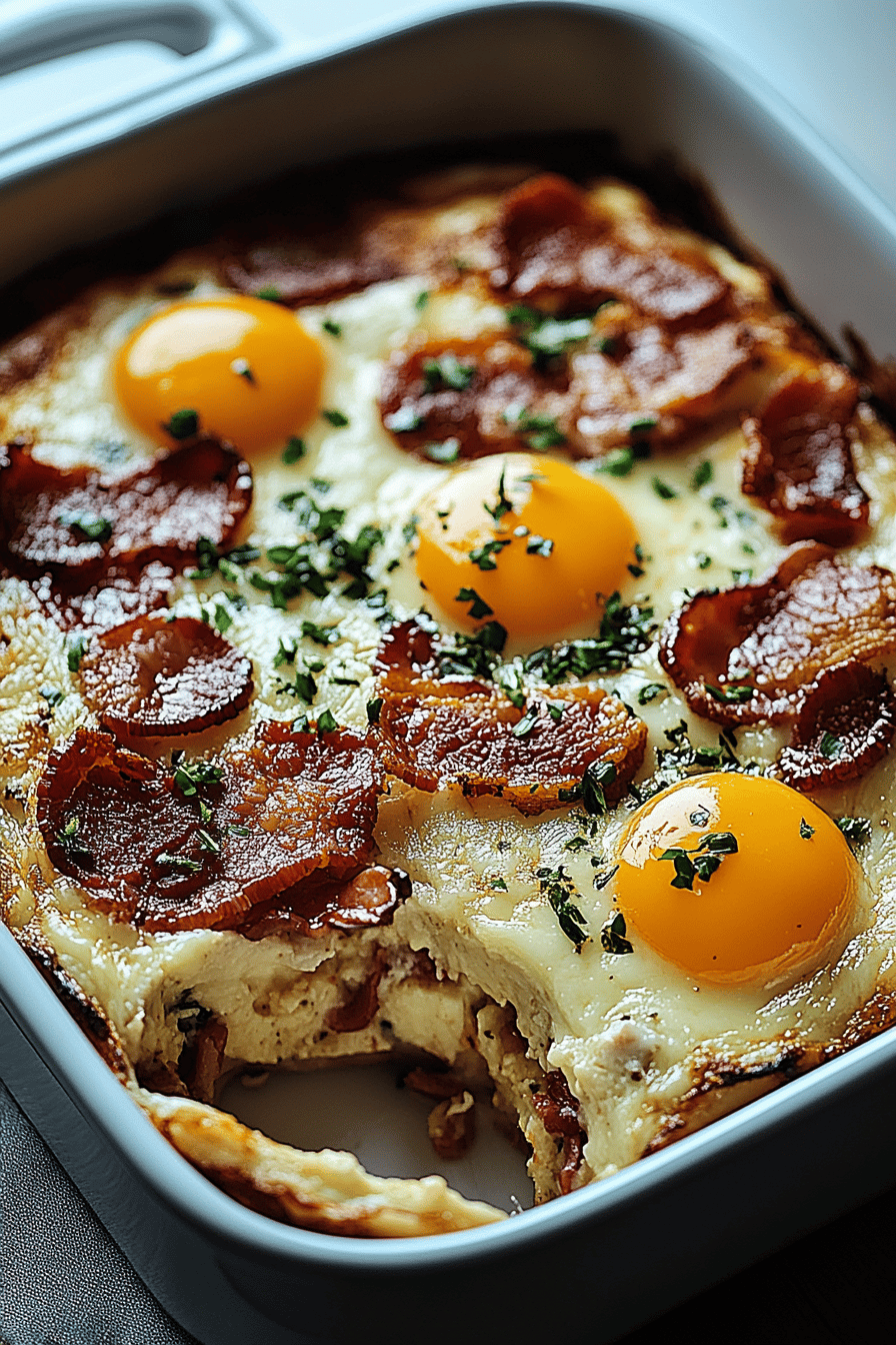 Bacon Ei Kaas Strata ingredients