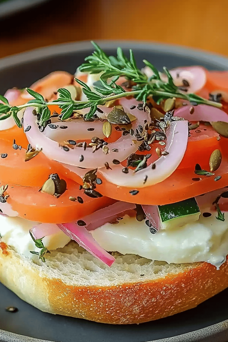 Bagel met Zalm Final Dish Presentation