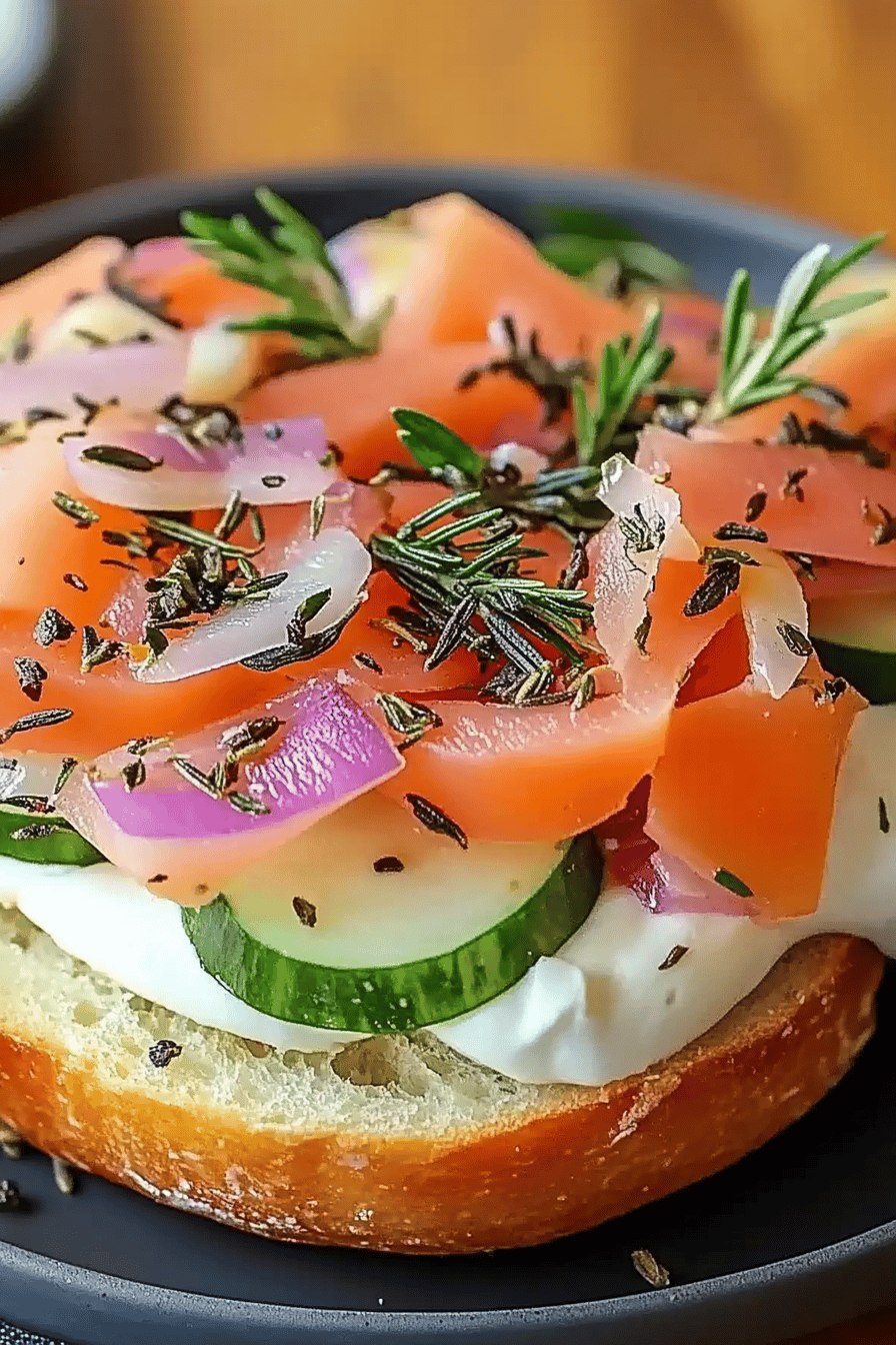 Bagel met Zalm ingredients
