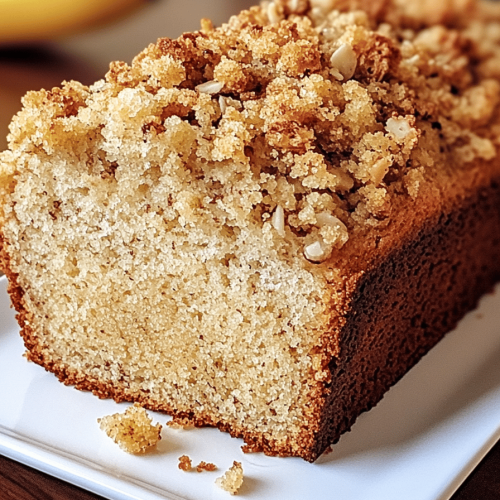 Bananen kruimelbrood
