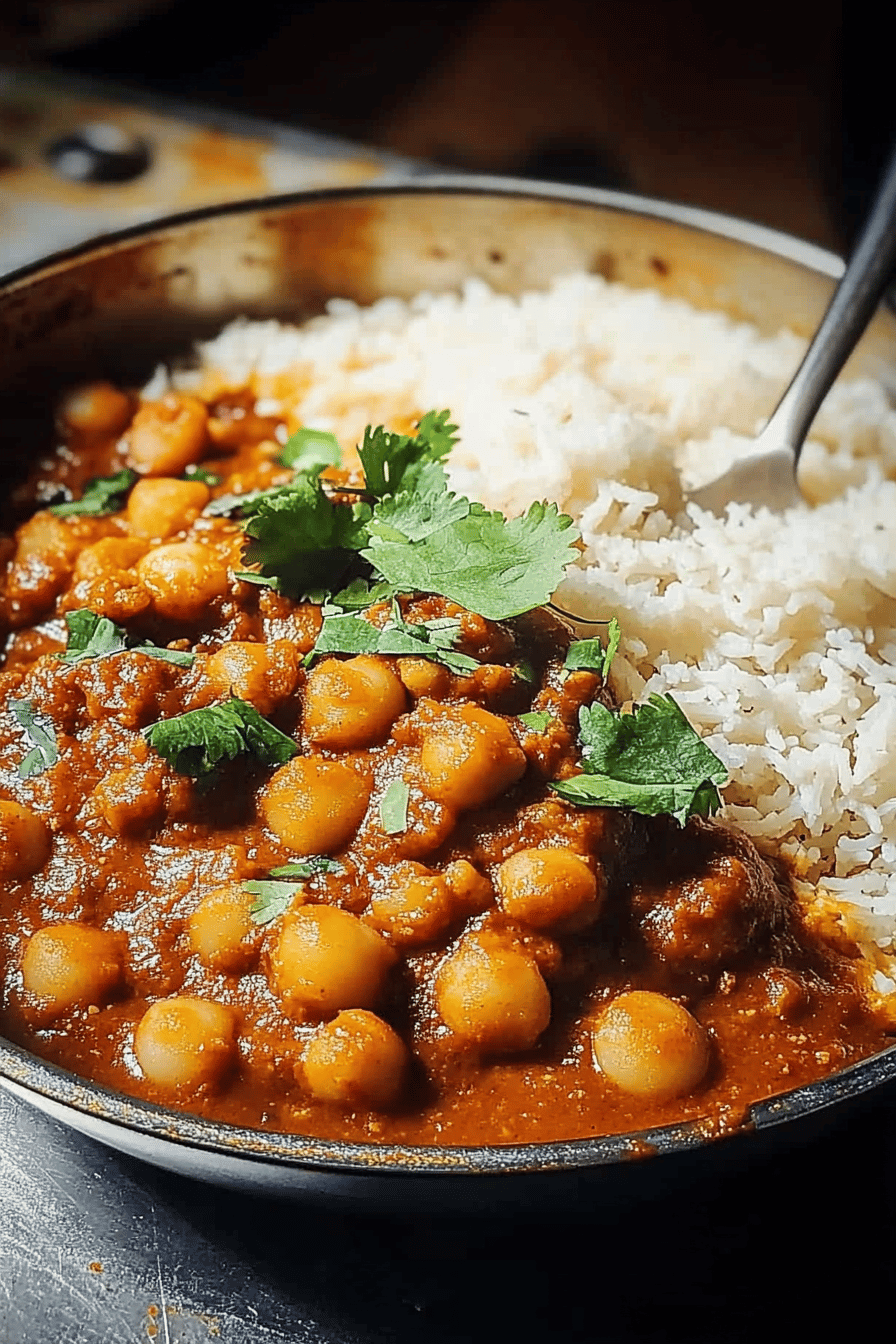 Chana Masala Recept Final Dish Presentation