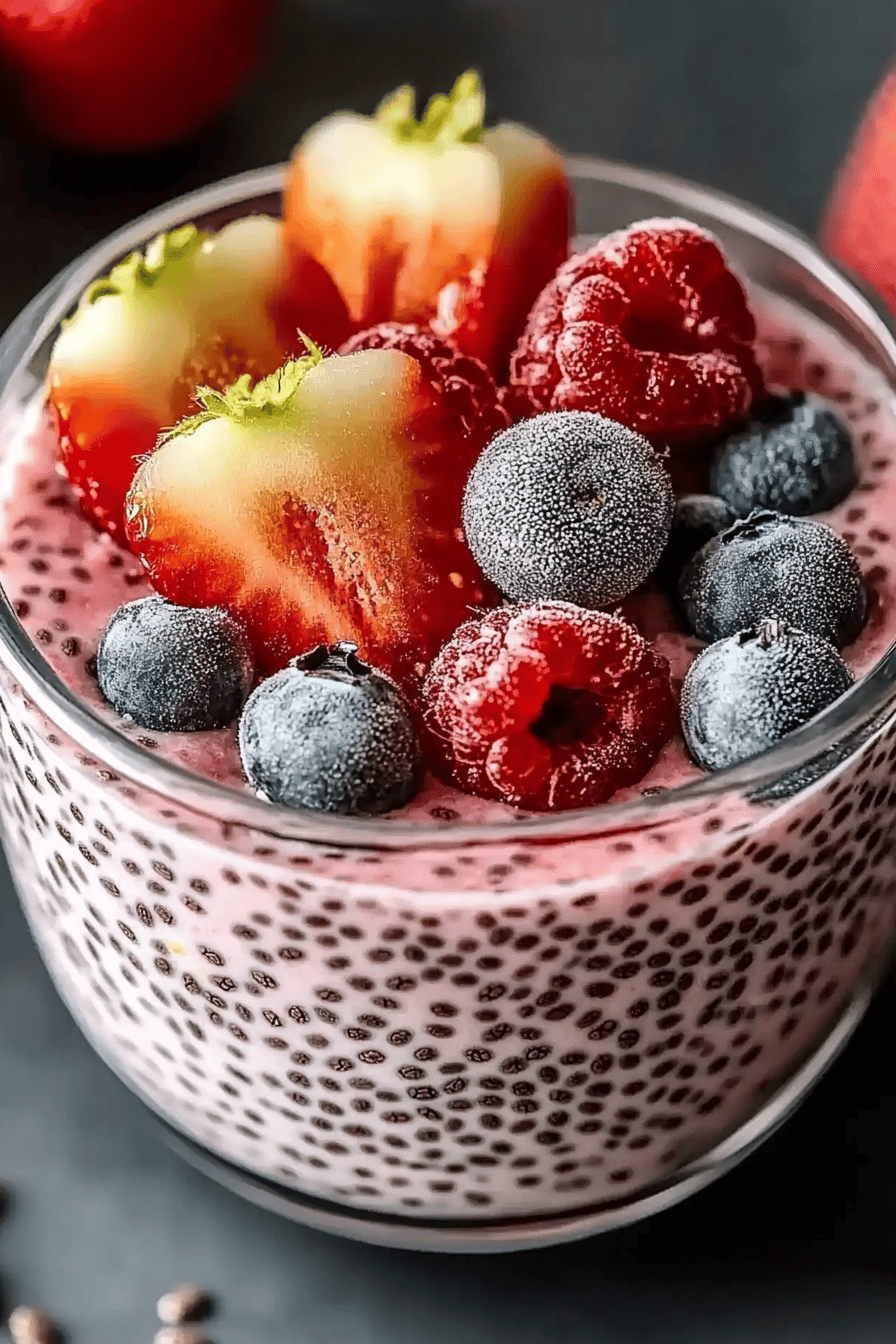 Chia-Pudding Rezept Final Dish Presentation