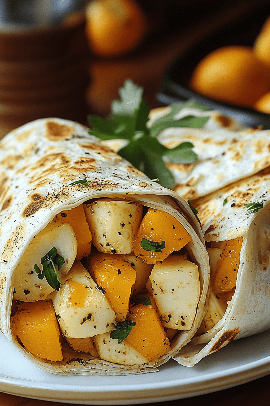 Ei Zoete Aardappel Wraps Final Dish Presentation