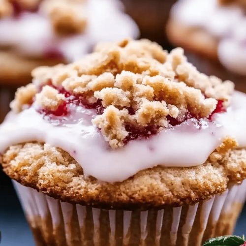 Erdbeer-Streuselkuchen-Muffins
