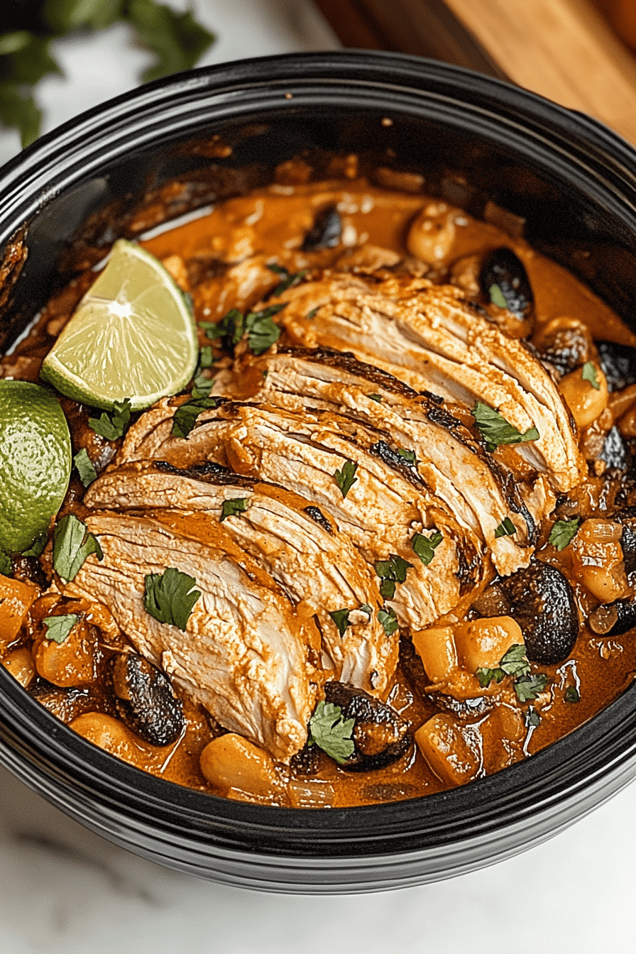 Fiesta Hähnchen Slow Cooker Final Dish Presentation