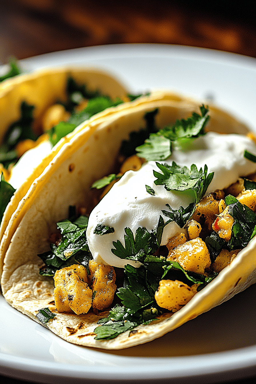 Frühstück Tacos Final Dish Presentation