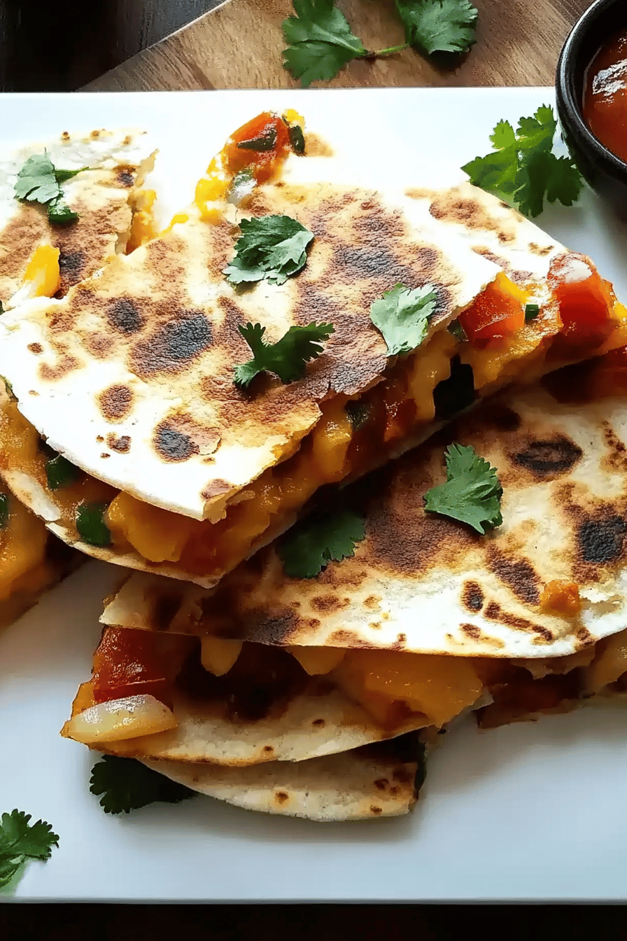 Frühstücks-Quesadillas Final Dish Presentation