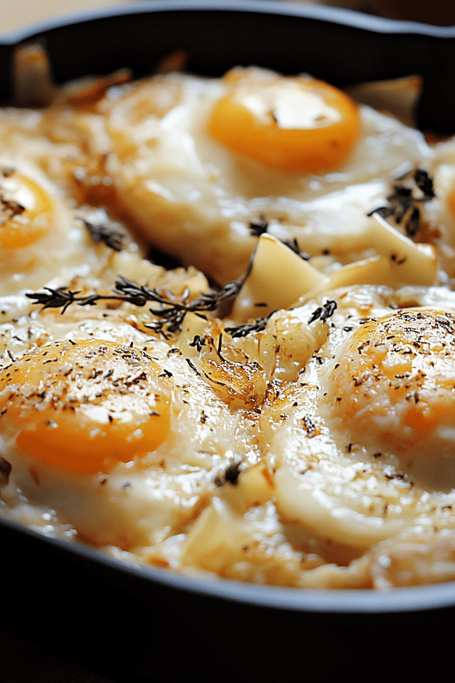 Gebackene Eier ingredients