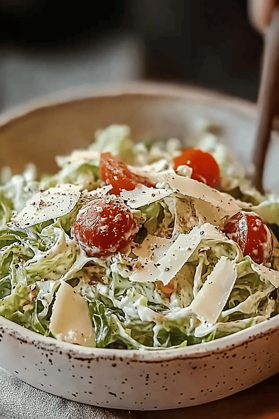 Griechischer Kohlsalat Final Dish Presentation