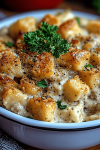 Hähnchenauflauf met maanzaad