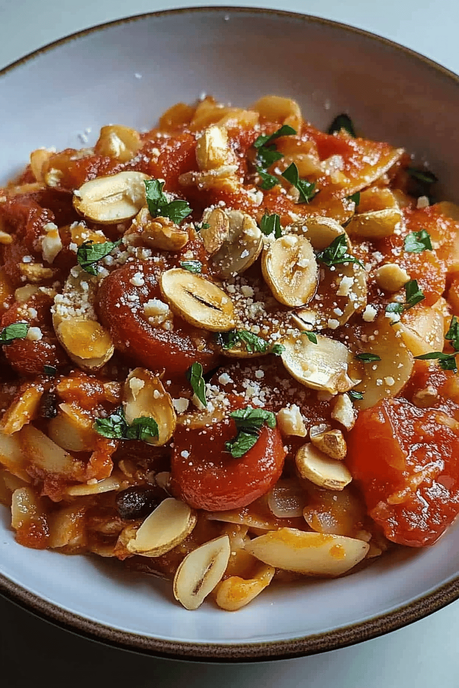 Harissa Puttanesca recept Final Dish Presentation