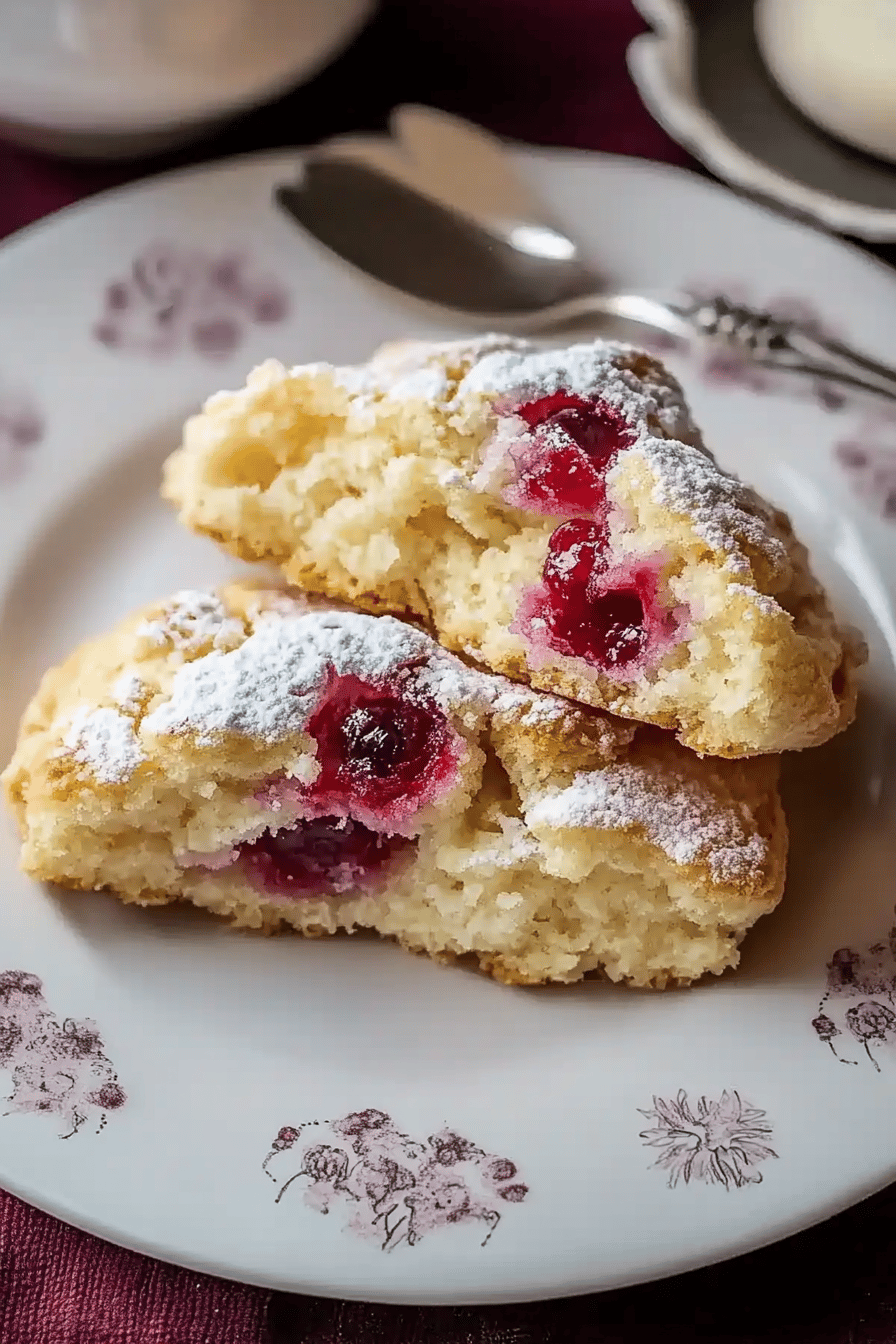 Himbeer-Zitronen-Scones recept Final Dish Presentation