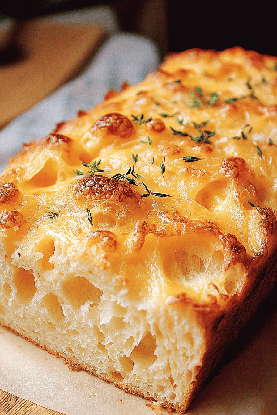 Knoblauch Cheddar Brood Final Dish Presentation