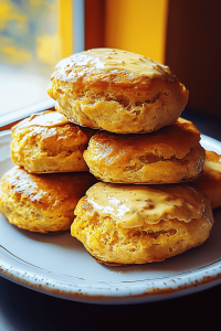 Kürbisbrötchen mit Honigbutter