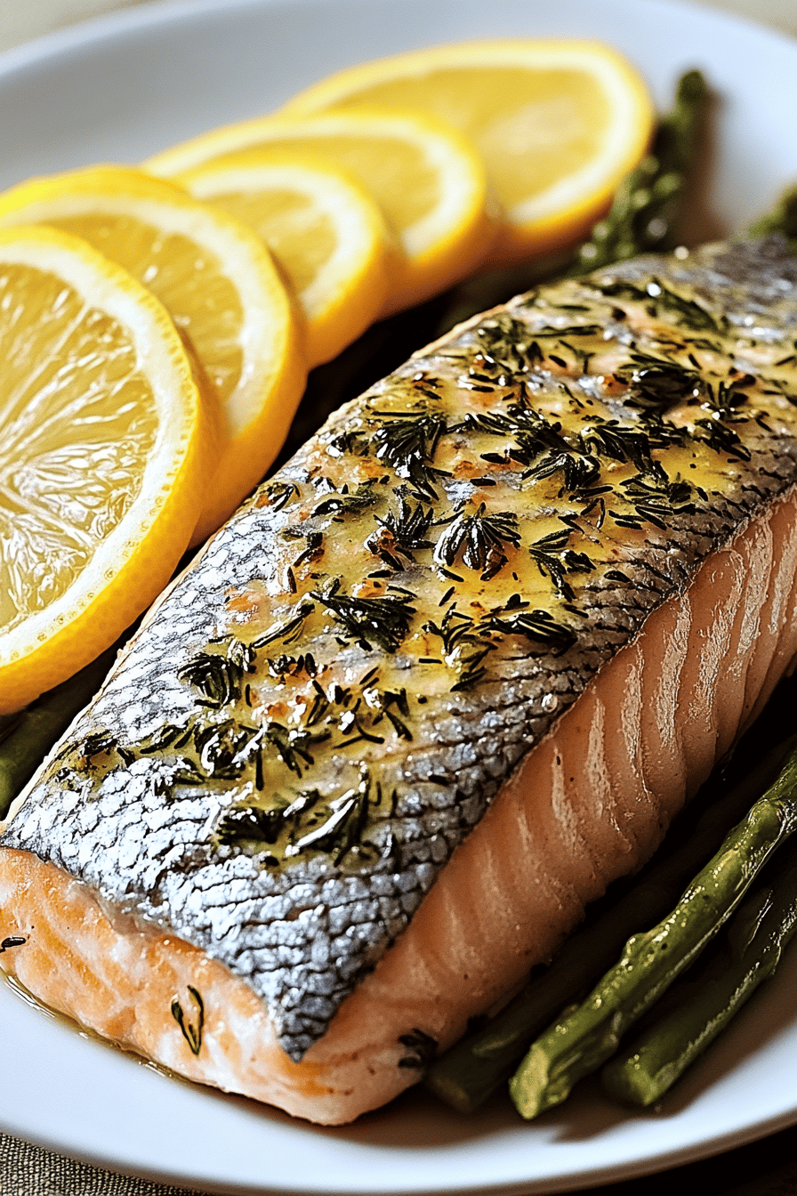 Lachs mit Zitrone Final Dish Presentation