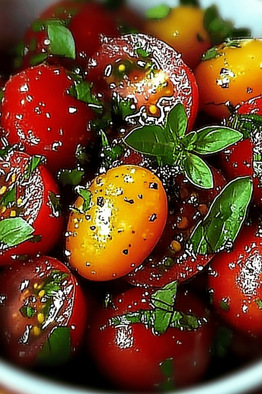 Libanesischer Tomatensalat Final Dish Presentation