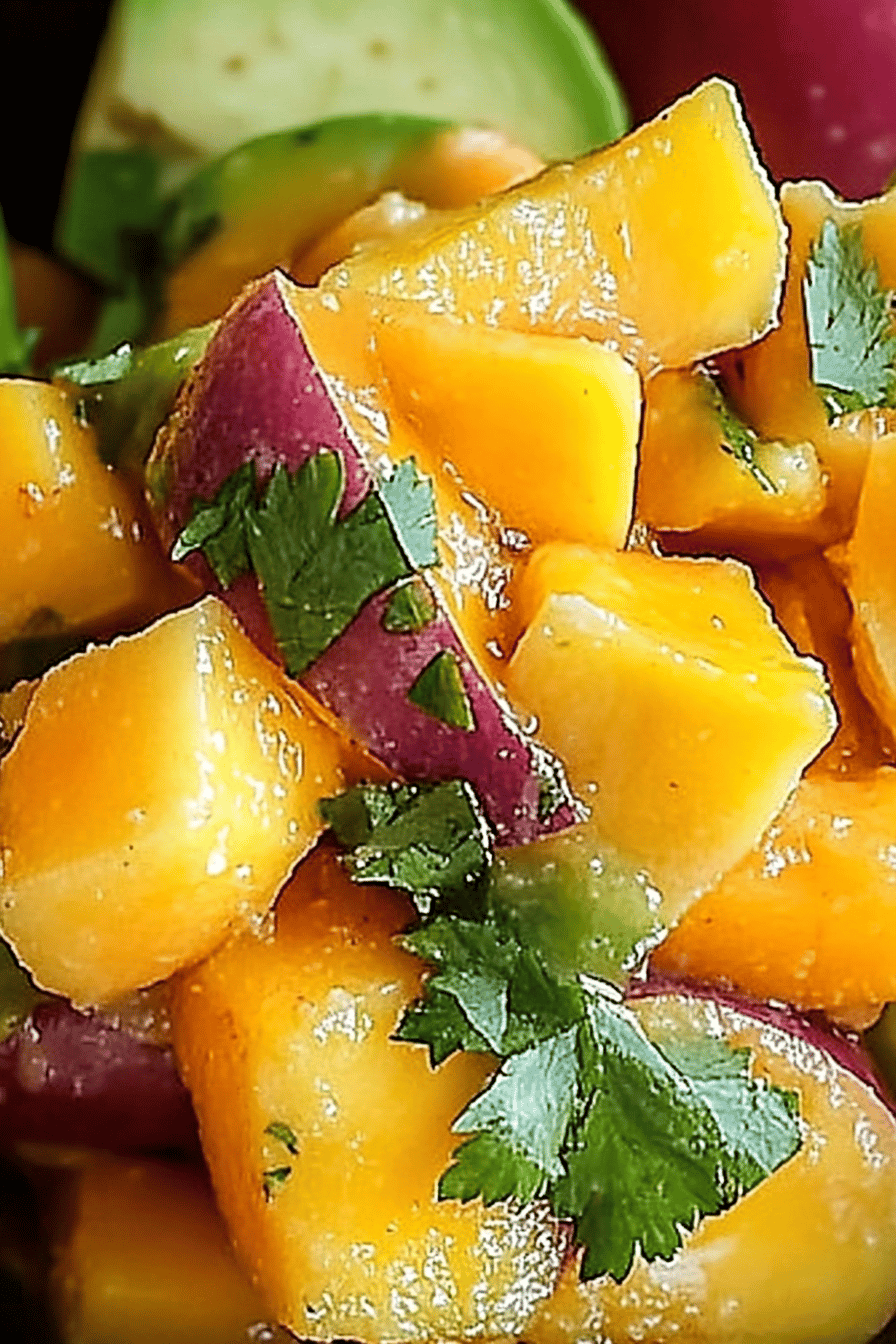 Mango Salsa Final Dish Presentation