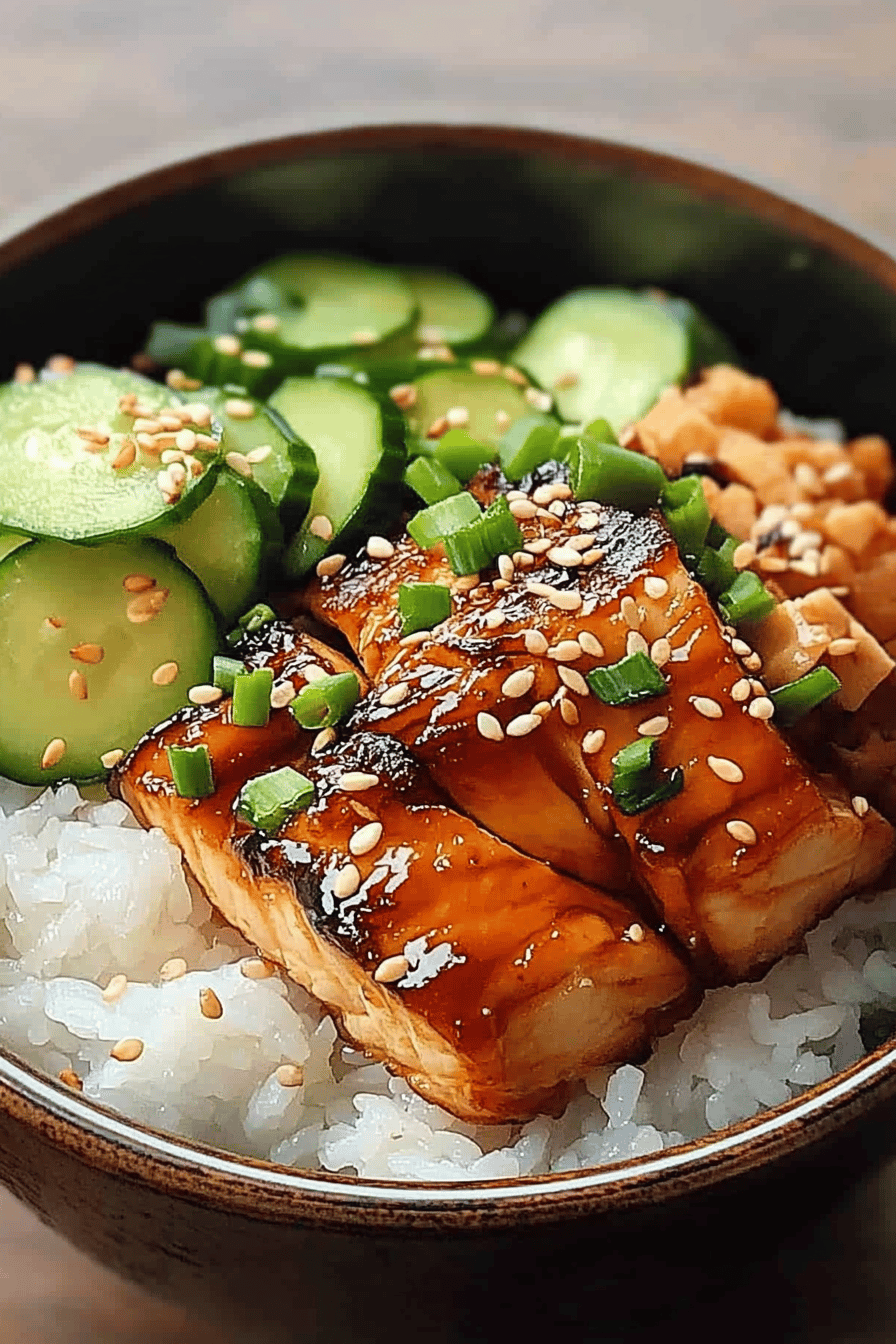 Miso Lachs Bowl Final Dish Presentation