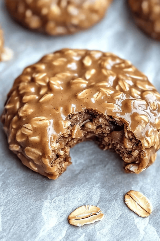 No-Bake Peanut Butter Oatmeal Cookies