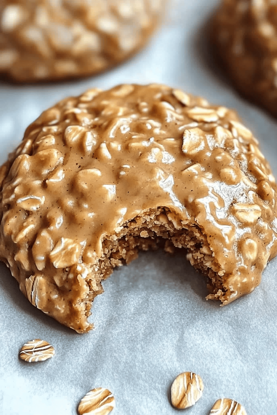 No-Bake Peanut Butter Oatmeal Cookies Final Dish Presentation