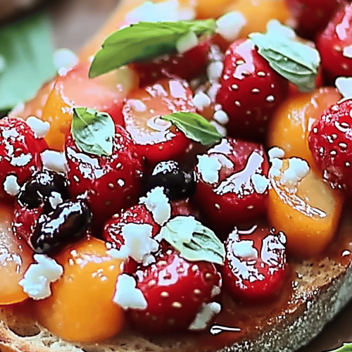 Obst Bruschetta