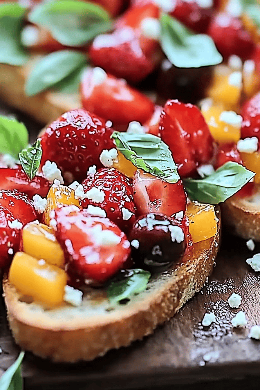 Obst Bruschetta Final Dish Presentation