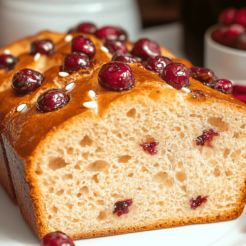 Orangen-Preiselbeer-Brot