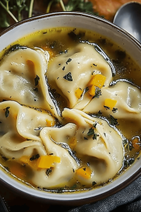 Pelmeni Teigtaschen Suppe