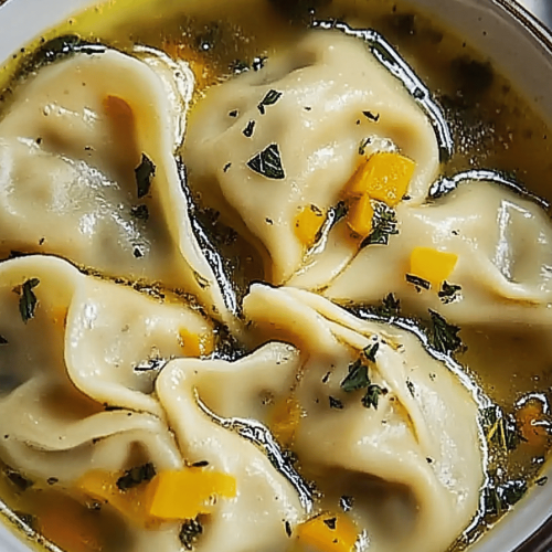 Pelmeni Teigtaschen Suppe