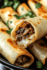 Philly Cheesesteak Taquitos