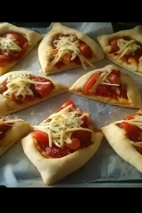 Pizza in Tütenform