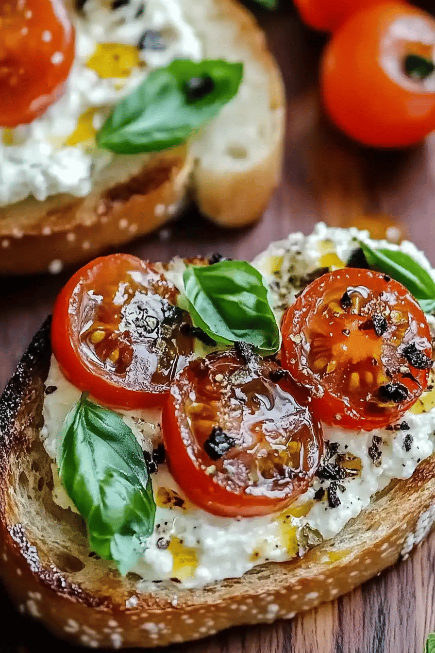 Ricotta Toast Recept Final Dish Presentation