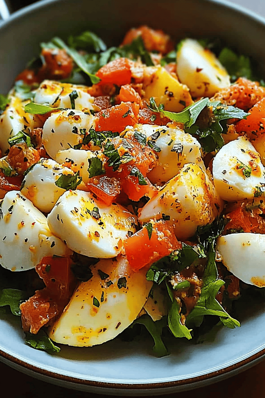 Romesco eiersalade ingredients