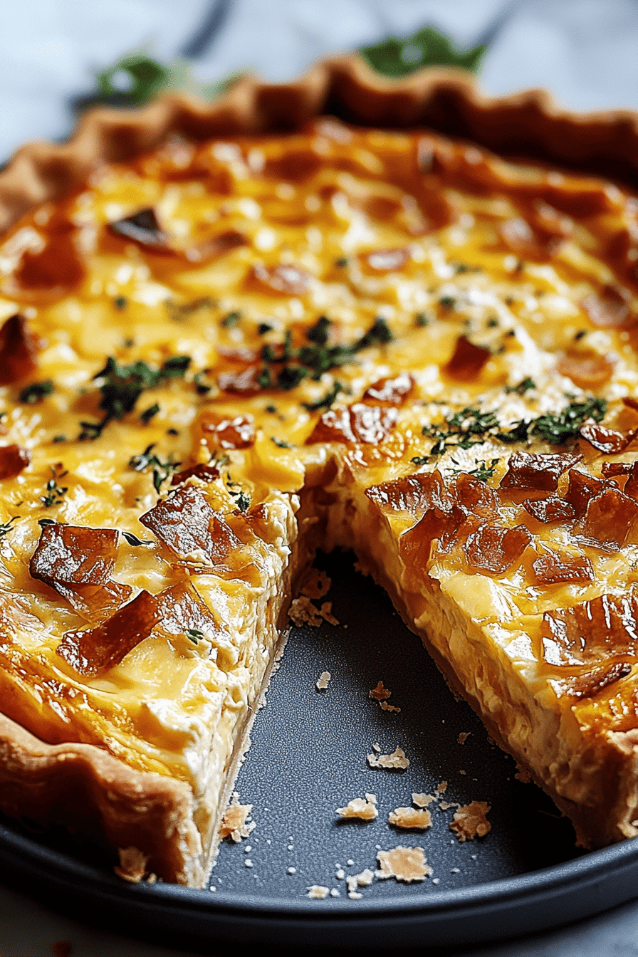 Schinken Käse Quiche Final Dish Presentation