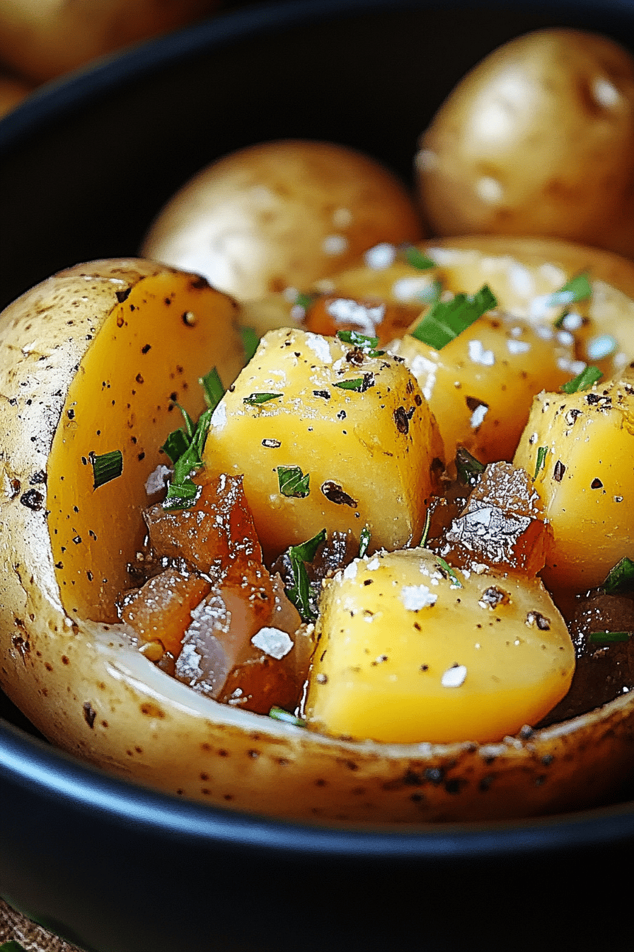 Slow Cooker Ofenkartoffeln Final Dish Presentation