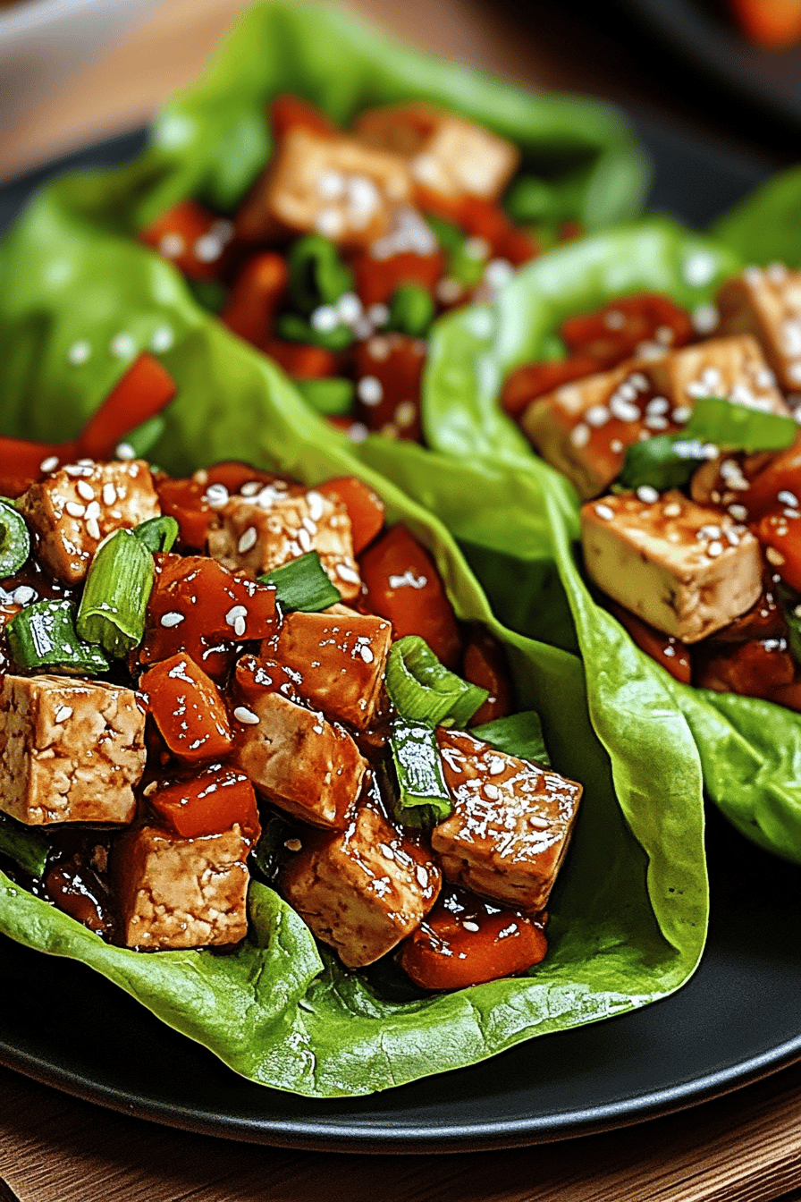 Teriyaki Tofu Wraps Final Dish Presentation