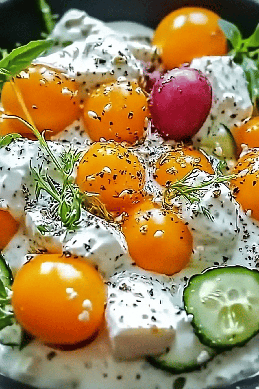 Tzatziki Kichererbsensalat ingredients
