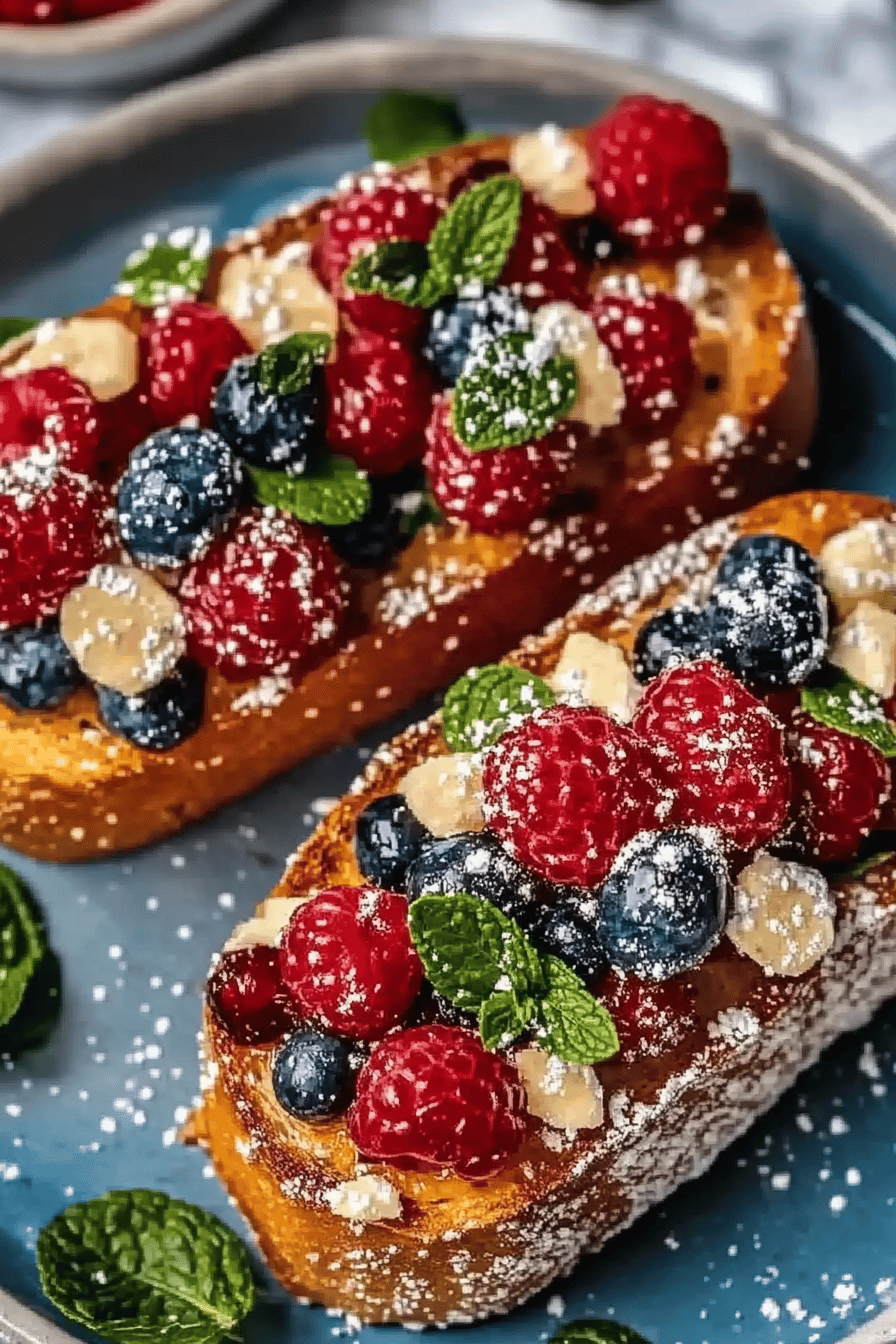 Zitronen Beeren Toast ingredients