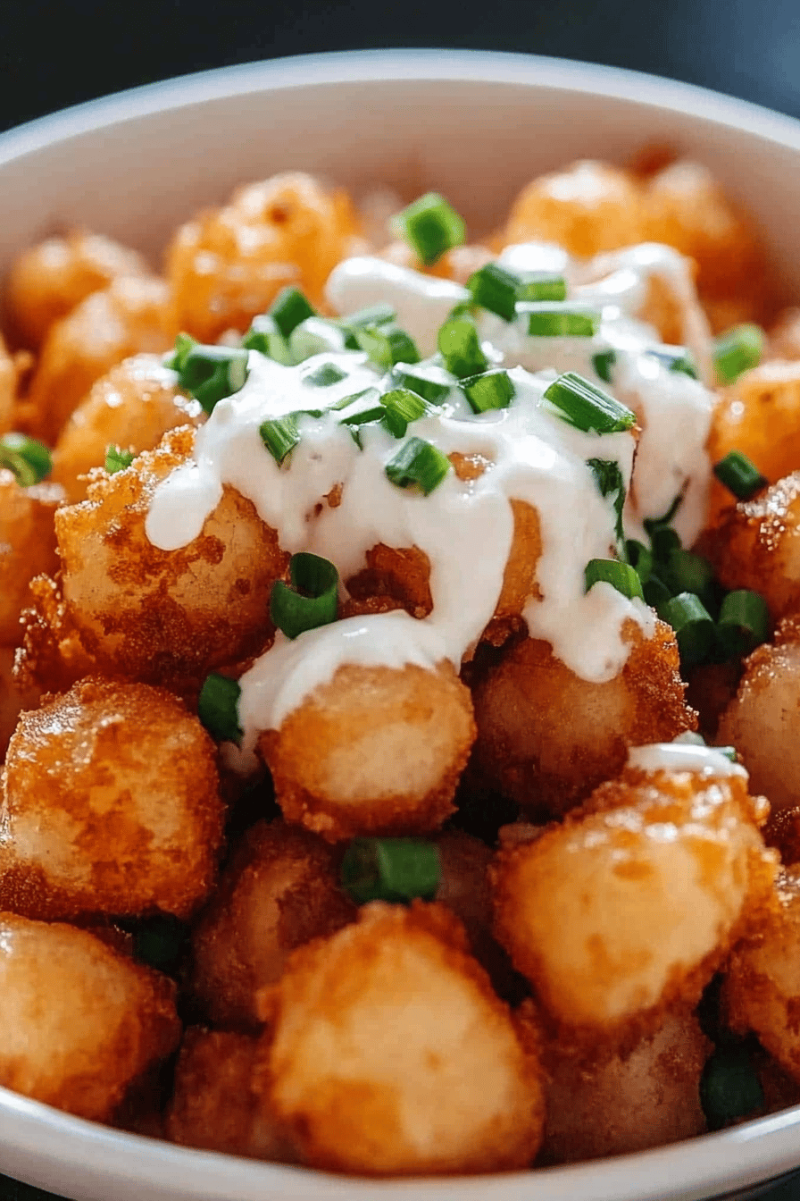geladen tater tots Final Dish Presentation